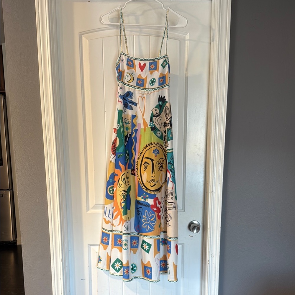 Amazon Women's Maxi Dress - Multicolor Graphic Print